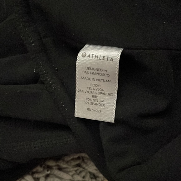 Athleta Powervita Barre Stirrup Tight Black Legging size Small style 353531 - Picture 7 of 10